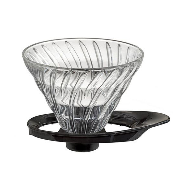 V60 Glas Coffee Dripper Größe 02 Schwarz