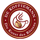 Kreisrundes De Koffiemann Logo